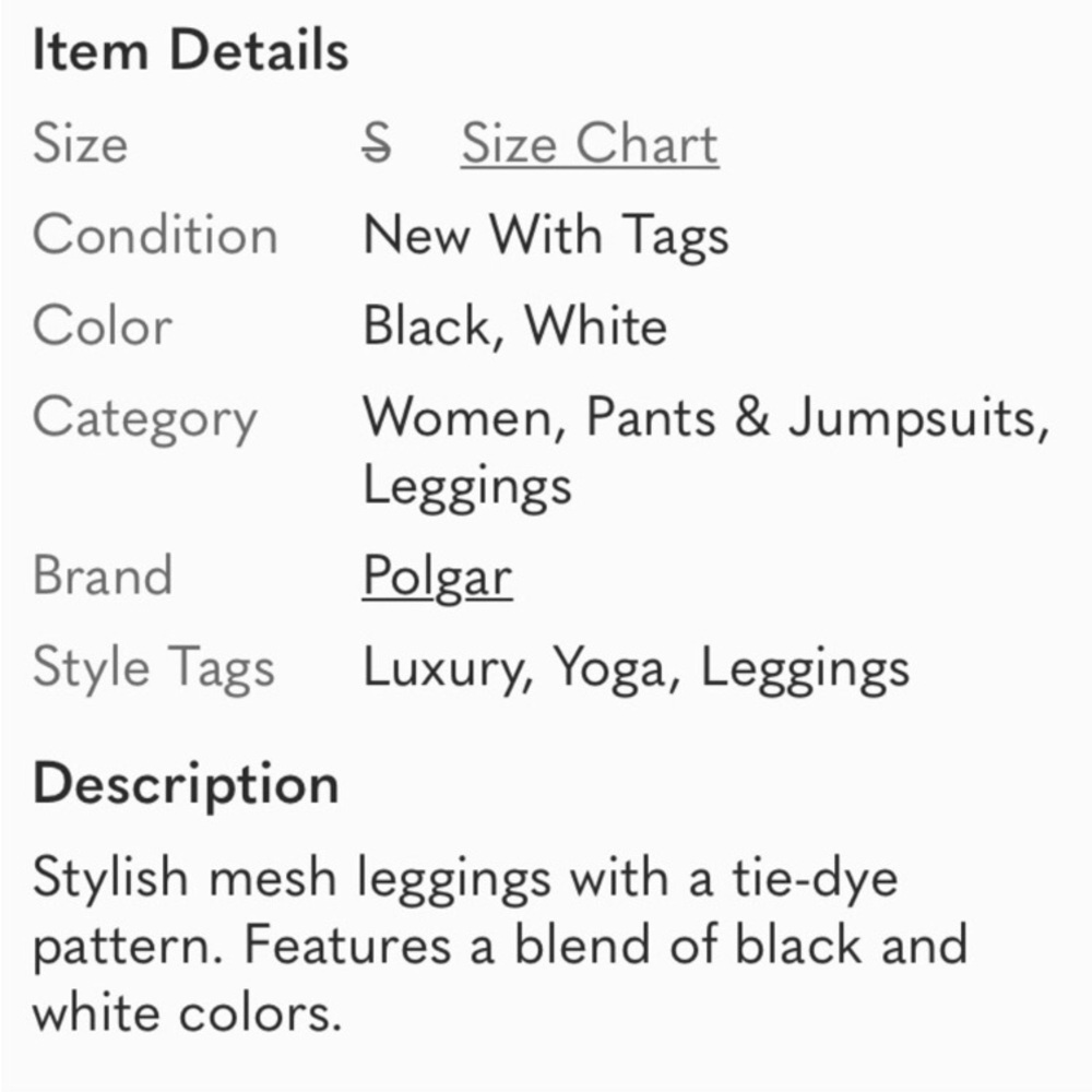 Mesh Panel Leggings Fitness - Yoga | Club | Gym | Workout | Black Gray NWT - Picture 3 of 3